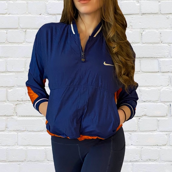 Vintage 90's Nike Windbreaker Pullover Zip - Picture 3 of 4